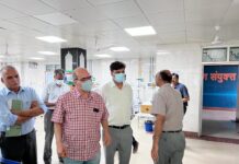 लोकबंधु राजनारायण चिकित्सालय में स्टेट टीम ने किया कोविड संक्रमण से निपटने के लिये माकड्रिल