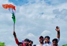 आजादी के अमृत महोत्सव पर प्रदेश की राजधानी में मंत्री स्वतंत्र देव सिंह संग युवाओं ने निकाली तिरंगा यात्रा