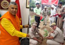 महाभारत काल में ‘लाछागृह’ के लिये विख्यात ‘बागपत’ शहर में मंत्री ‘धर्मवीर प्रजापति’ की सेना ने किया वृक्षारोपण
