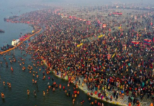माघ मेले में उमड़ा जनसैलाब, 2 दिन में 39 लाख श्रद्धालुओं ने लगाई संगम में डुबकी