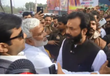 जनता के गुस्से को देख ब्रजभूषण ने मंत्री स्वतंत्र देव सिंह को ललकारा…